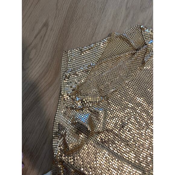 Bronx and Banco Xenia One Shoulder Dress in Gold XS - Picture 11 of 11